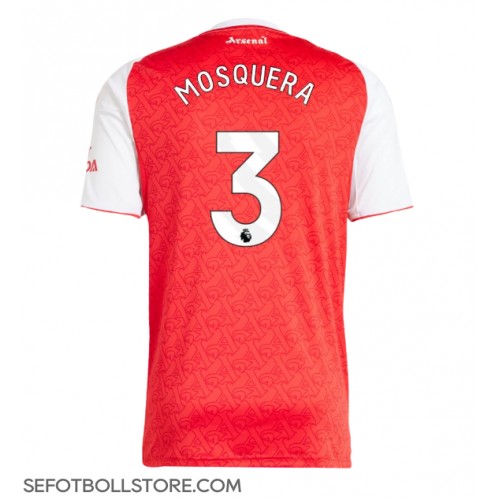 Arsenal Cristhian Mosquera #3 Replika Hemmatröja 2025-26 Kortärmad Arsenal Cristhian Mosquera #3 Replika Hemmatröja 2025-26 Kortärmad
